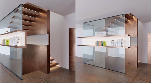 Mistral Magic 3 – Scala a sbalzo sospesa con design minimalista