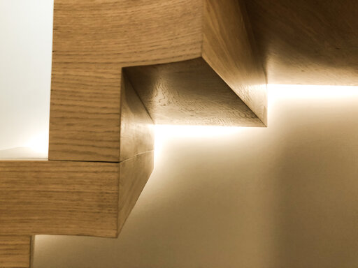 Faltwerk Bogentreppe - belmont sur lousanne Treppendesign modern Siller
