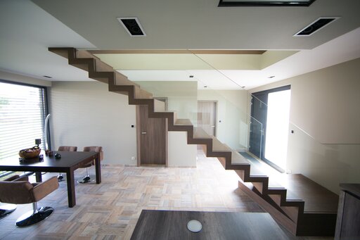 Faltwerk REACH - gerade Faltwerktreppe aus Holz freitragend Siller Treppen 8