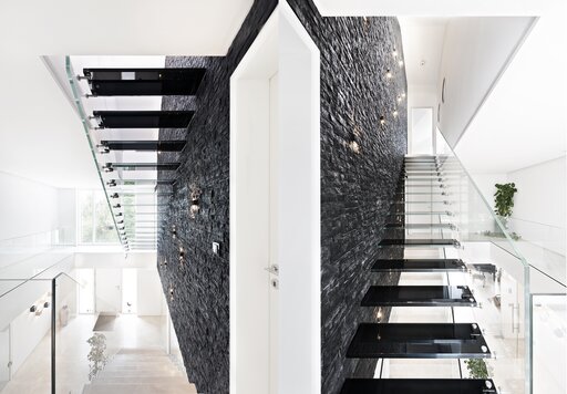 Mistral Black - Ganzglastreppe Mistral schwarz Siller Treppen 9