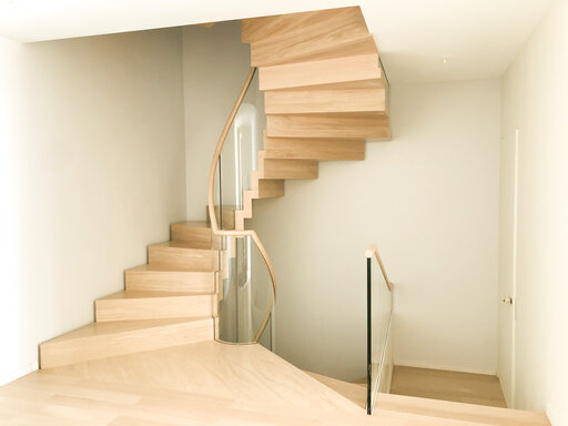 Faltwerk Bogentreppe - einzigartig Spiral Treppendesign Siller Treppen