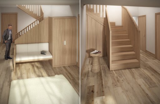 Landhaus - coutry Haus Treppendesign