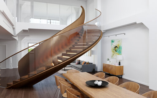 Viper Bronze - Bogentreppen in Bronze silber oder schwarz Viper Siller Treppen 6