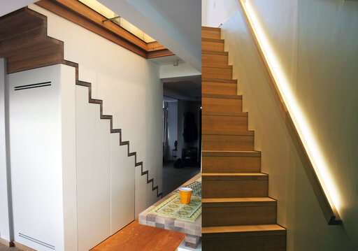 Zig-Zag Shade - Design Treppe mit storage Siller Design