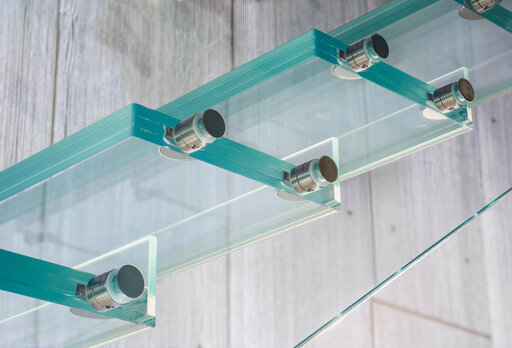 Glastreppe Chicago - Glastreppe von Siller einlaminierteile und spezielle halter 2
