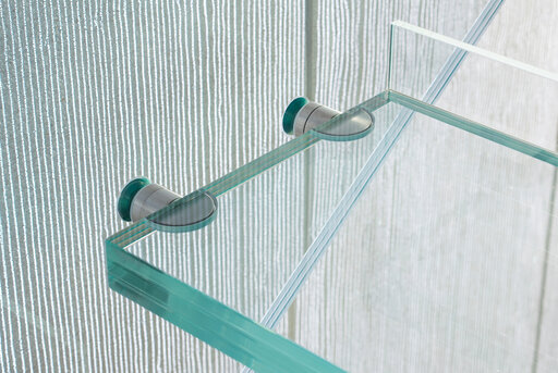 Glastreppe Chicago - Glastreppe von Siller einlaminierteile und spezielle halter 1